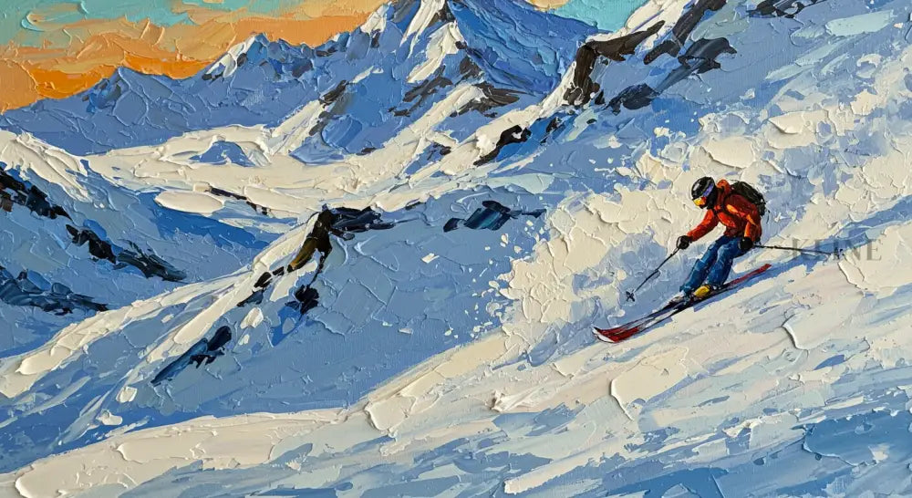 Mountain Momentum 1 - Hand Painting