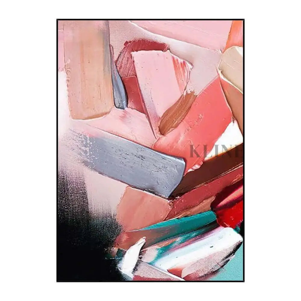 Multicolored Heavy Textured Wall Art - Hand Painting
