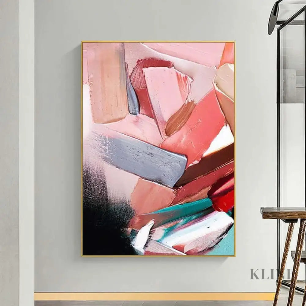 Multicolored Heavy Textured Wall Art - Hand Painting