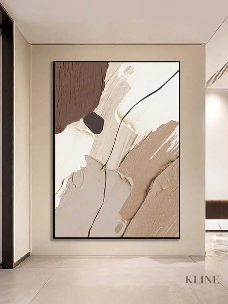 Multicolored Neutral Wall Art - Hand Painting