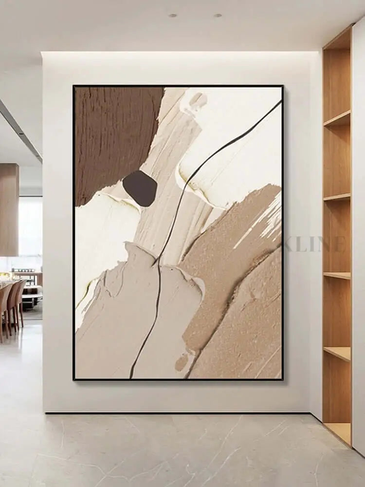 Multicolored Neutral Wall Art - Hand Painting