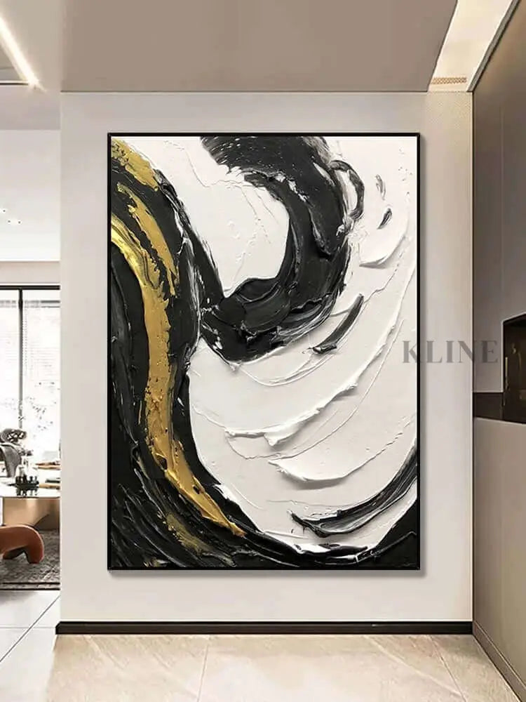 Multicolored Swirling Wall Art - Hand Painting