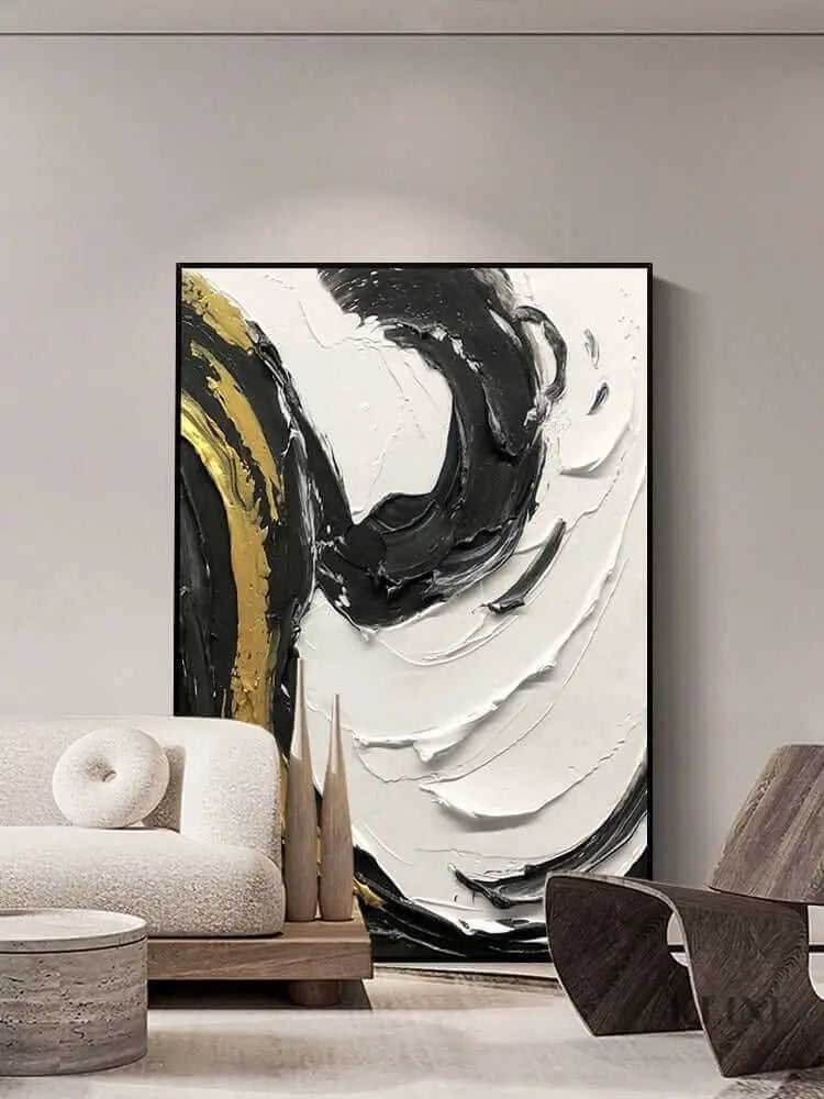 Multicolored Swirling Wall Art - Hand Painting