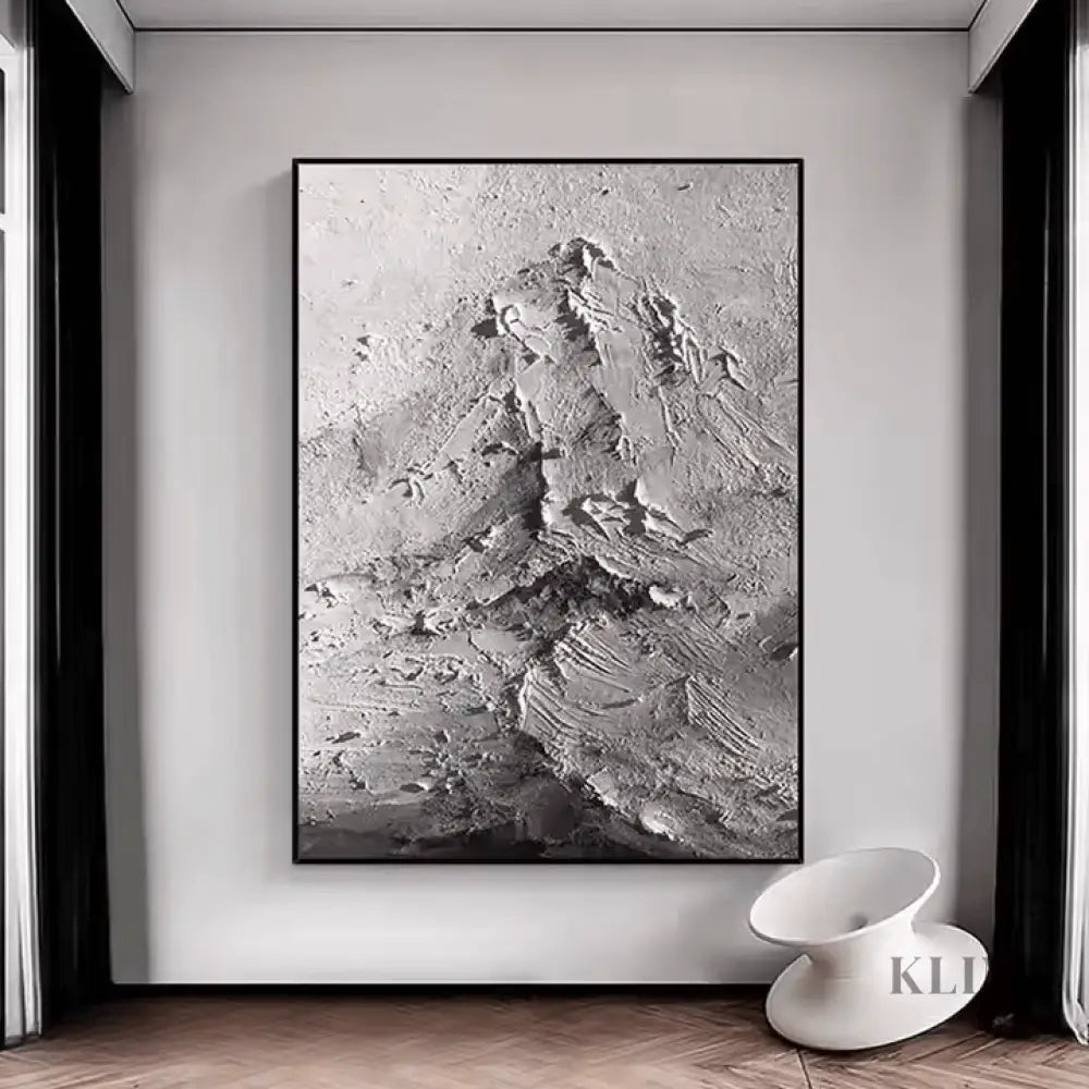 Mysterious Abstract Mountain - Hand Painting
