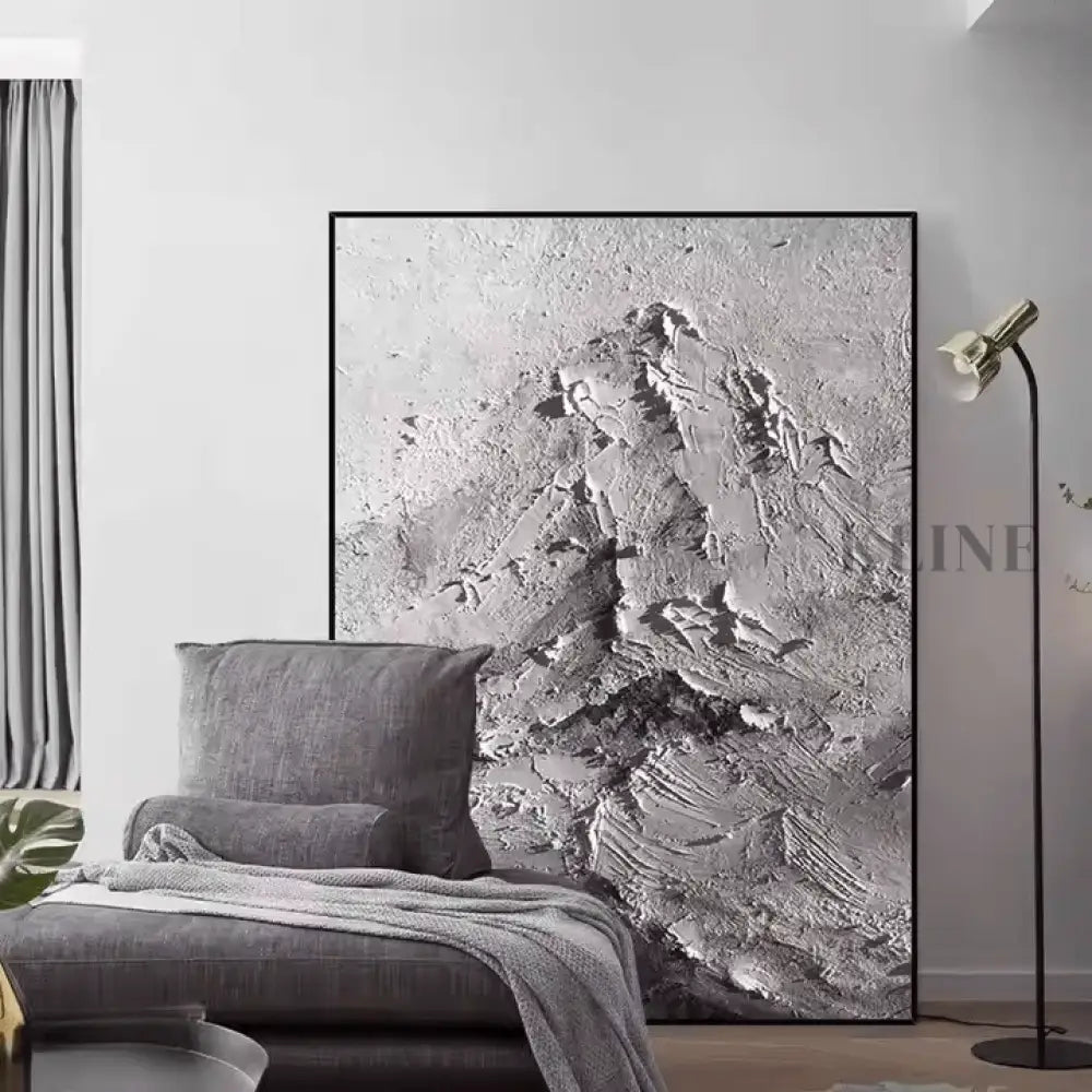 Mysterious Abstract Mountain - Hand Painting