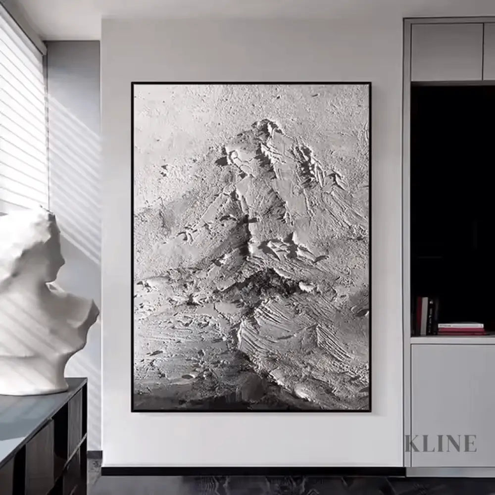 Mysterious Abstract Mountain - Hand Painting