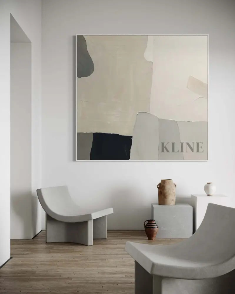 Neutral Geometry - Hand Painting