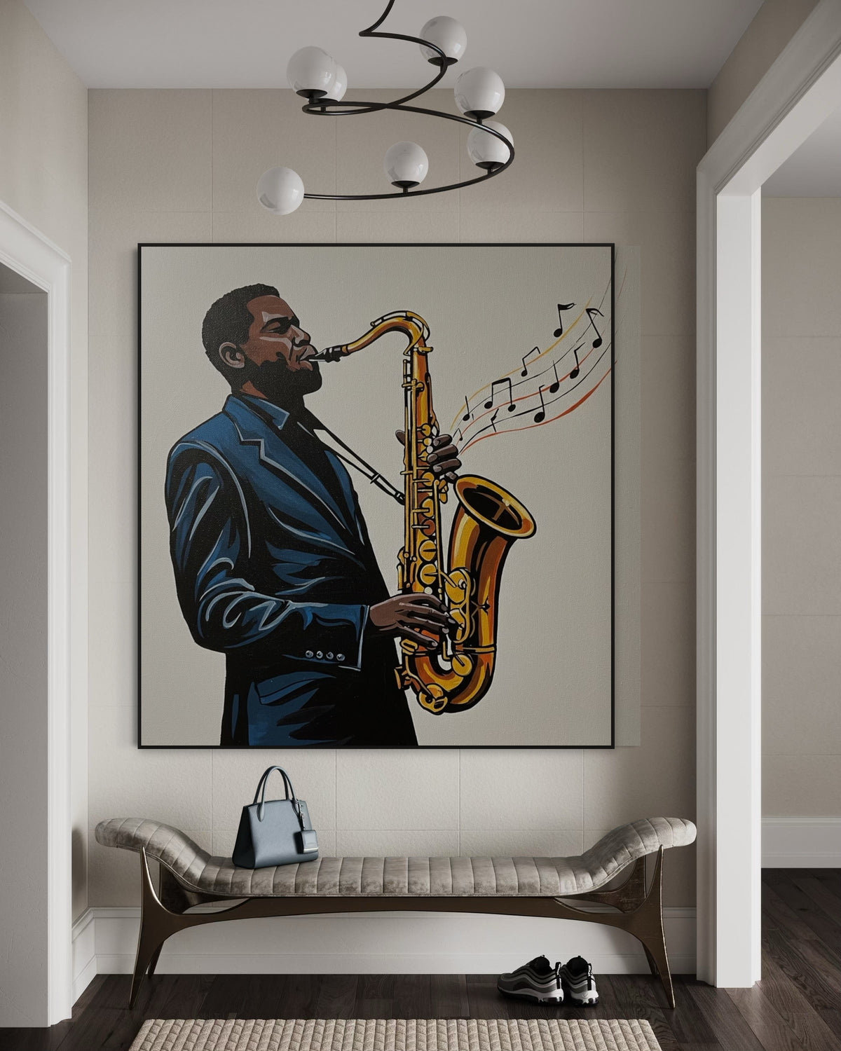 Notes in the Air - Hand Painting