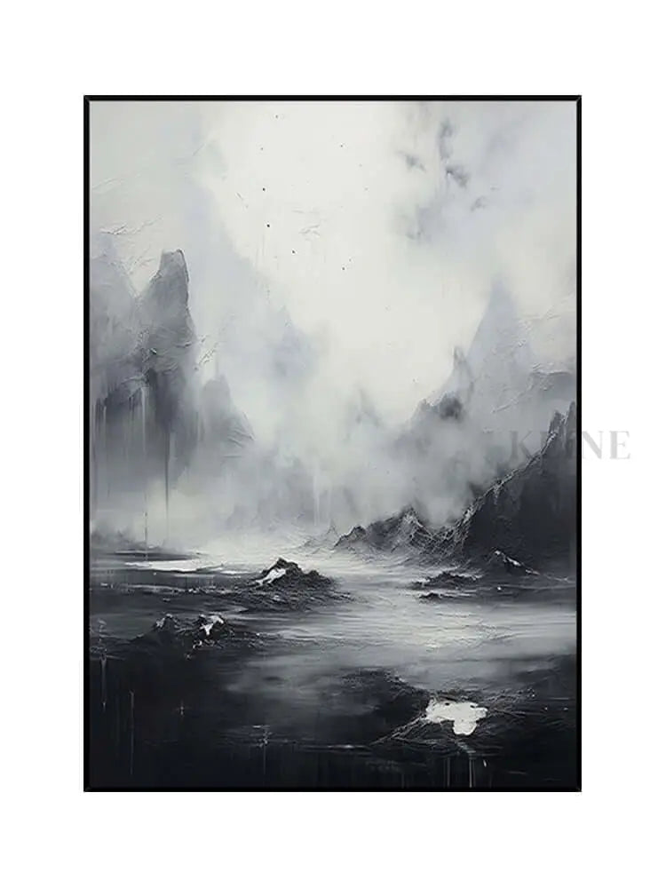 Overcast Wall Art - Hand Painting