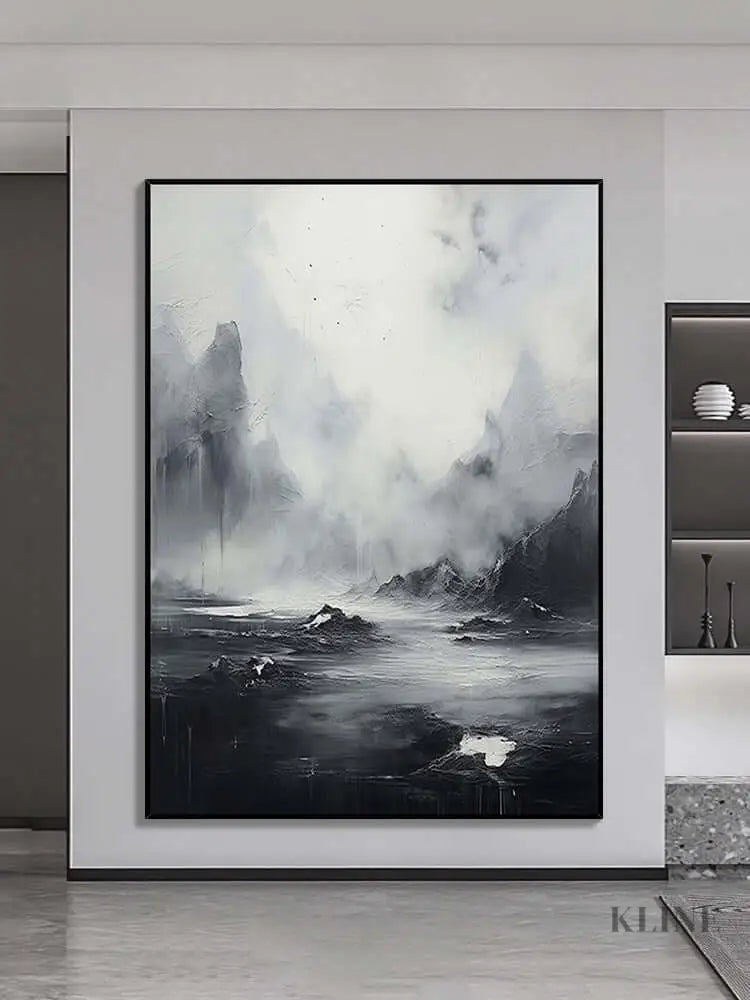 Overcast Wall Art - Hand Painting