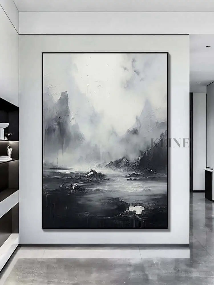 Overcast Wall Art - Hand Painting