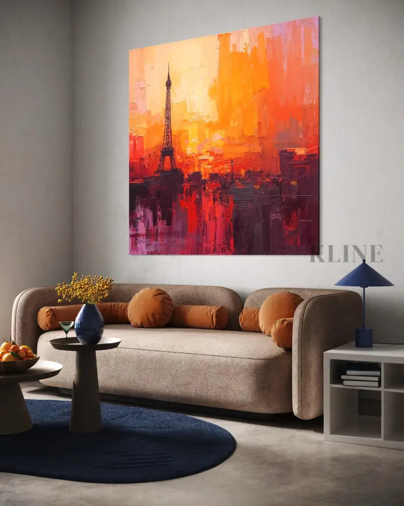 Paris in Flames - Hand Painting
