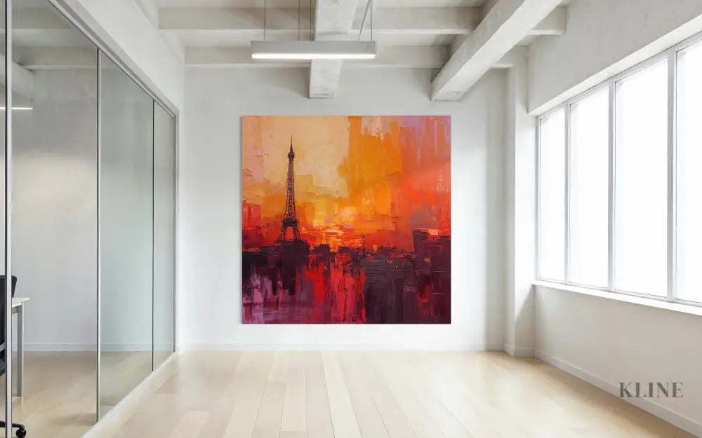 Paris in Flames - Hand Painting