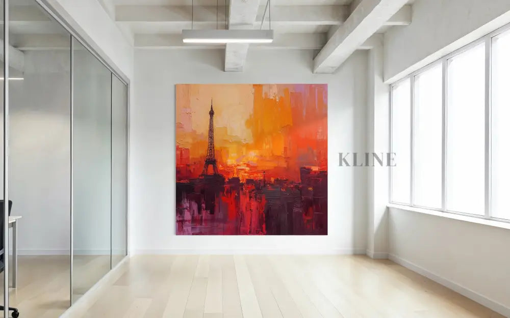 Paris in Flames - Hand Painting