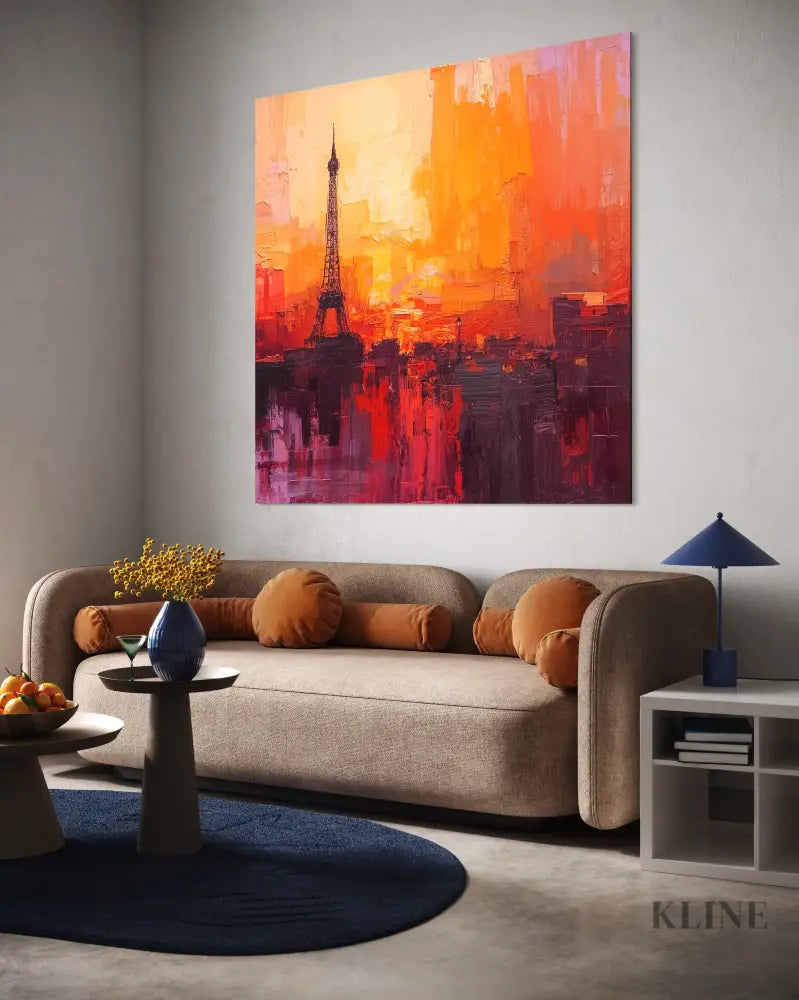 Paris in Flames - Hand Painting