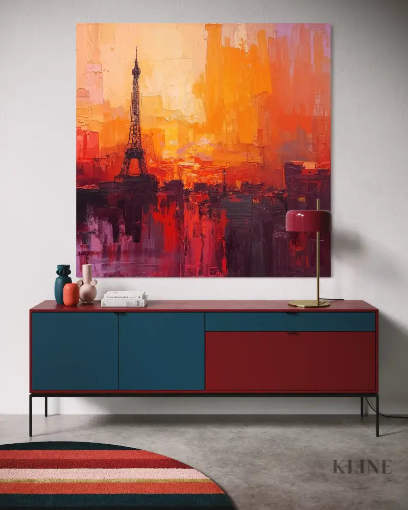Paris in Flames - Hand Painting