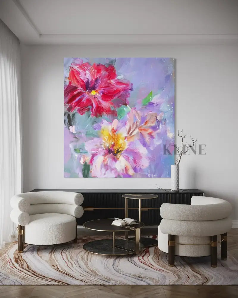 Petal Rhapsody - Hand Painting