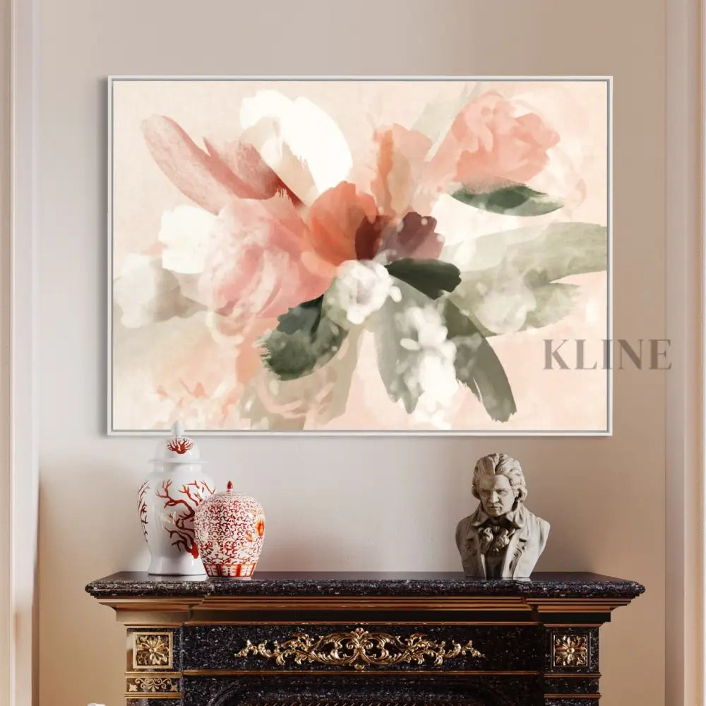 Pink Abstract Bouquet - Hand Painting