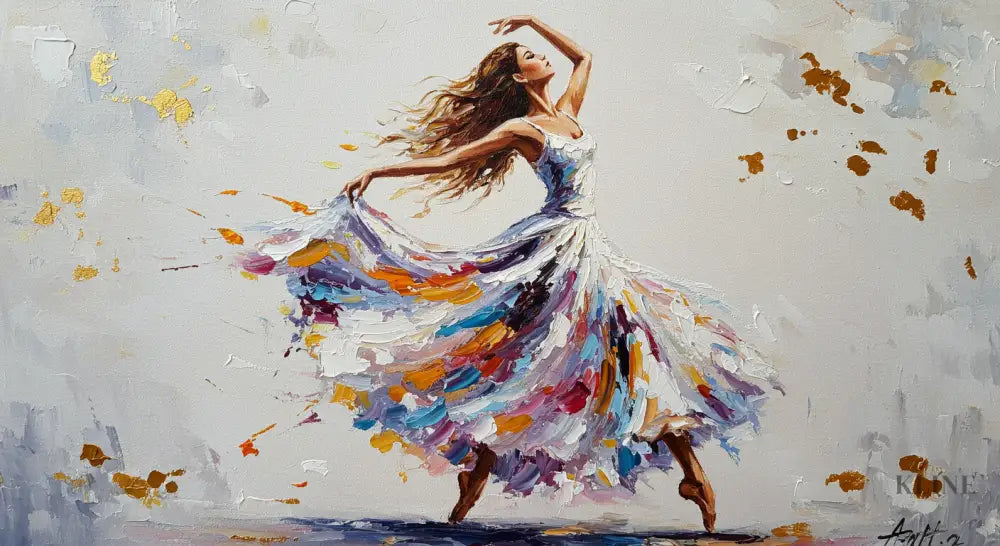 Pirouettes of Light - Hand Painting