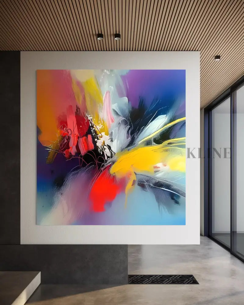 Prismatic Pulse - Hand Painting