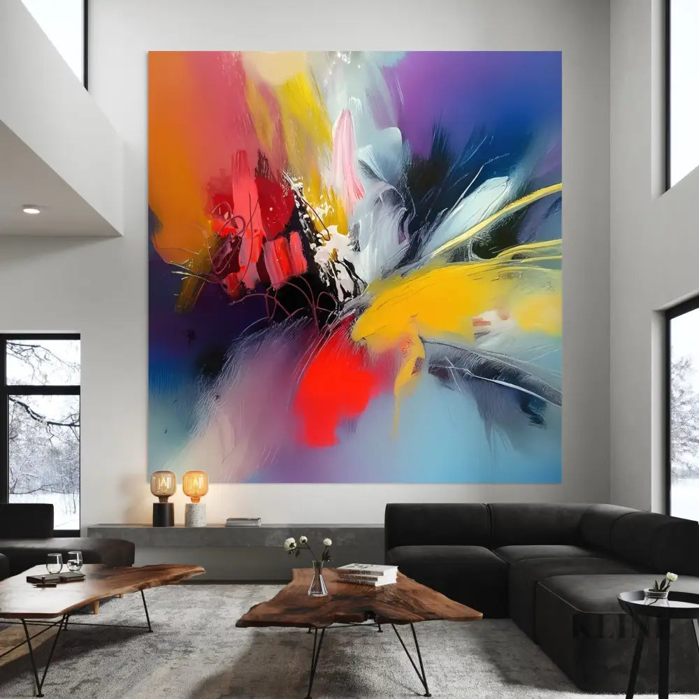 Prismatic Pulse - Hand Painting