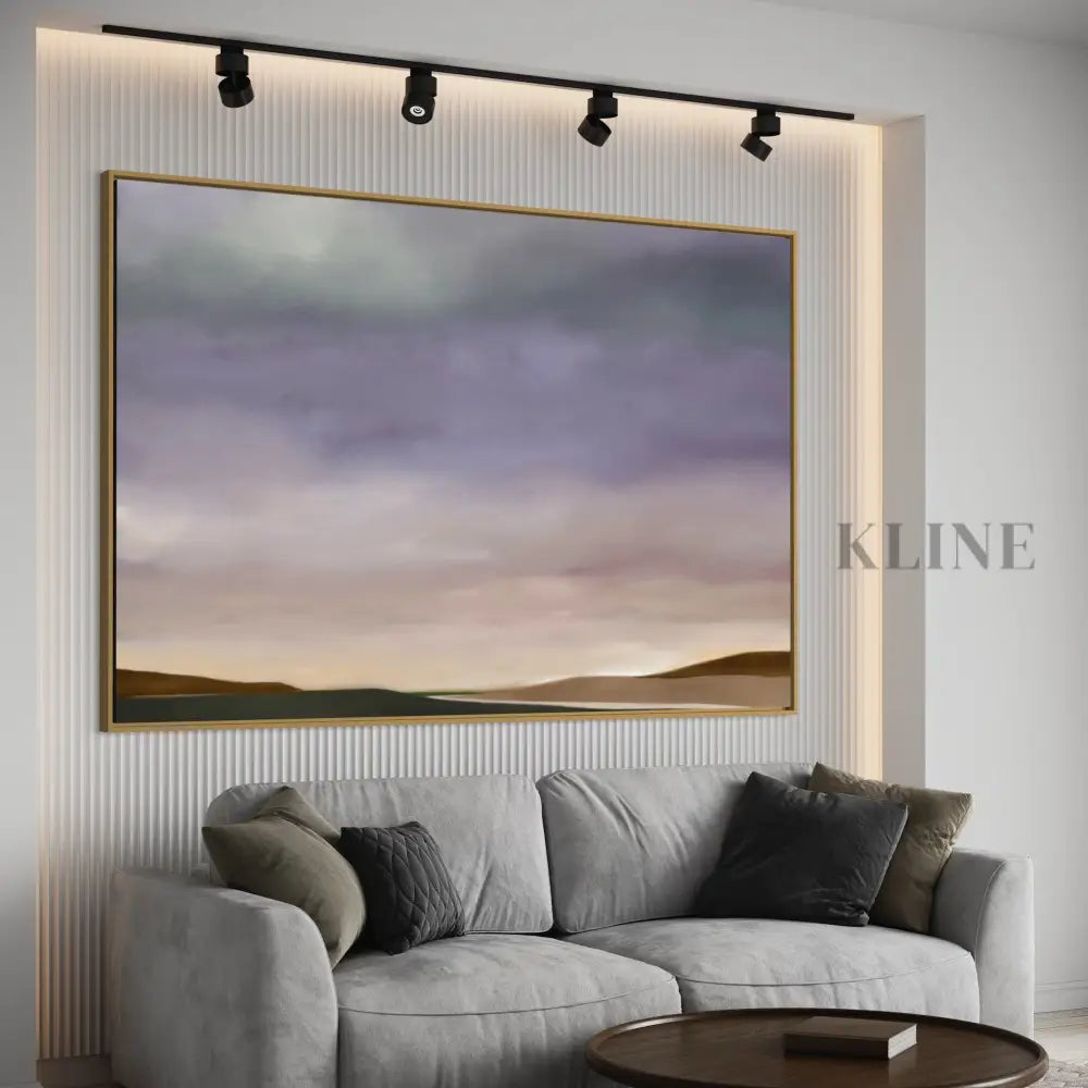 Purple Sky - Hand Painting