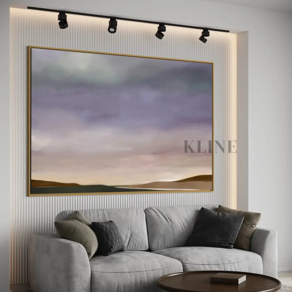 Purple Sky - Hand Painting