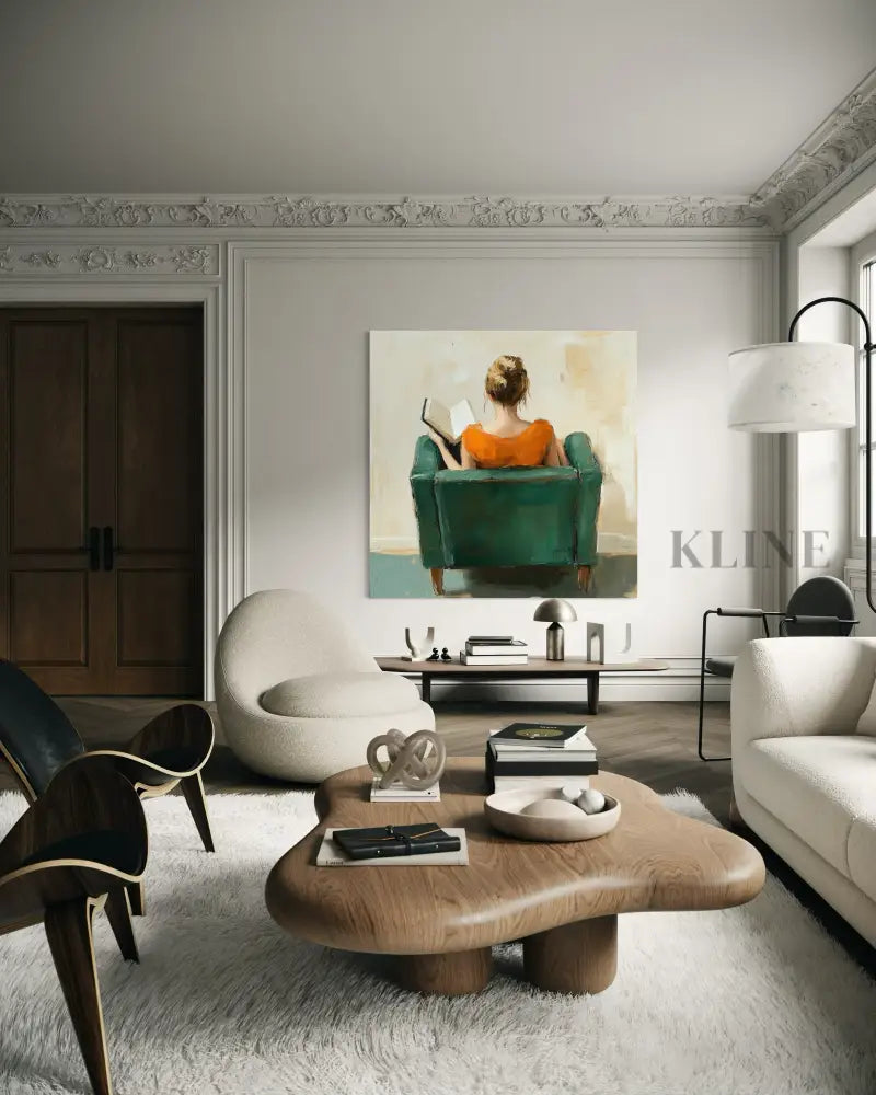 Quiet Reading Chair - Hand Painting