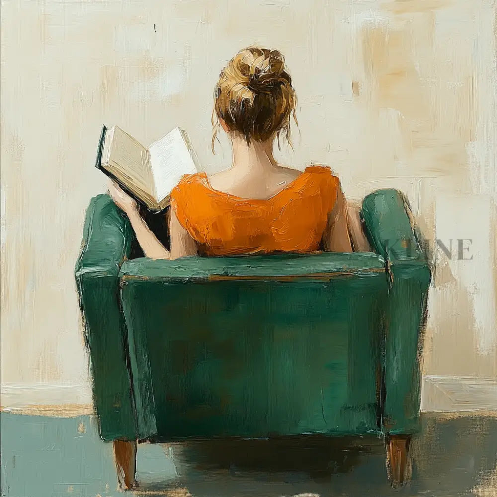 Quiet Reading Chair - Hand Painting