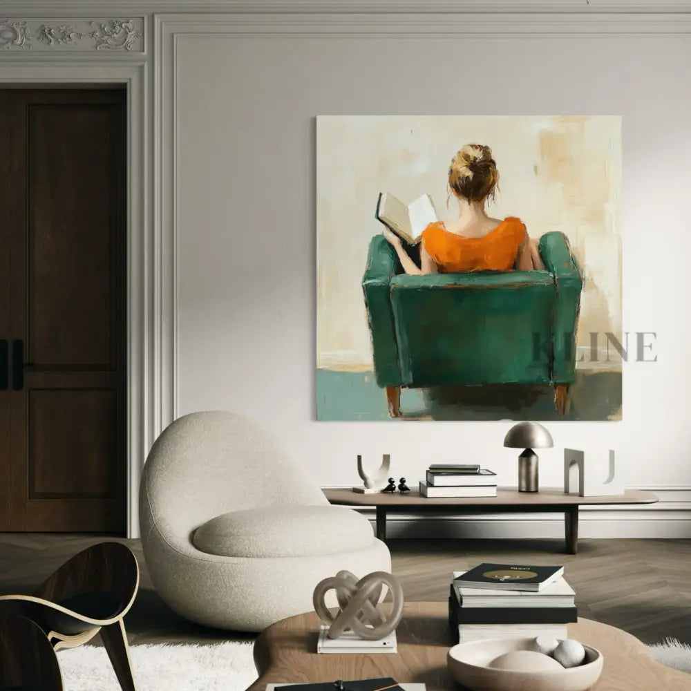 Quiet Reading Chair - Hand Painting
