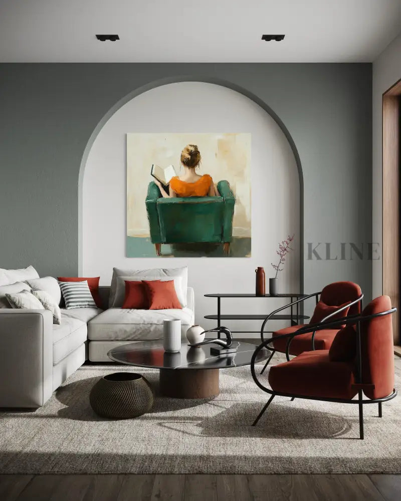 Quiet Reading Chair - Hand Painting