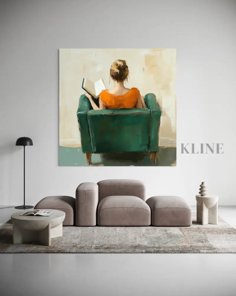 Quiet Reading Chair - Hand Painting