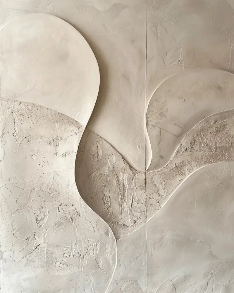 Quiet Sculptural Forms - Hand Painting