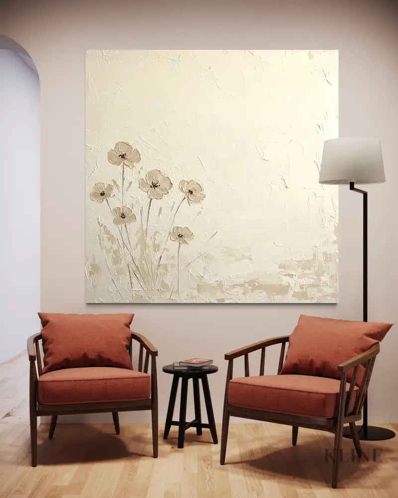 Quietude in Bloom - Hand Painting