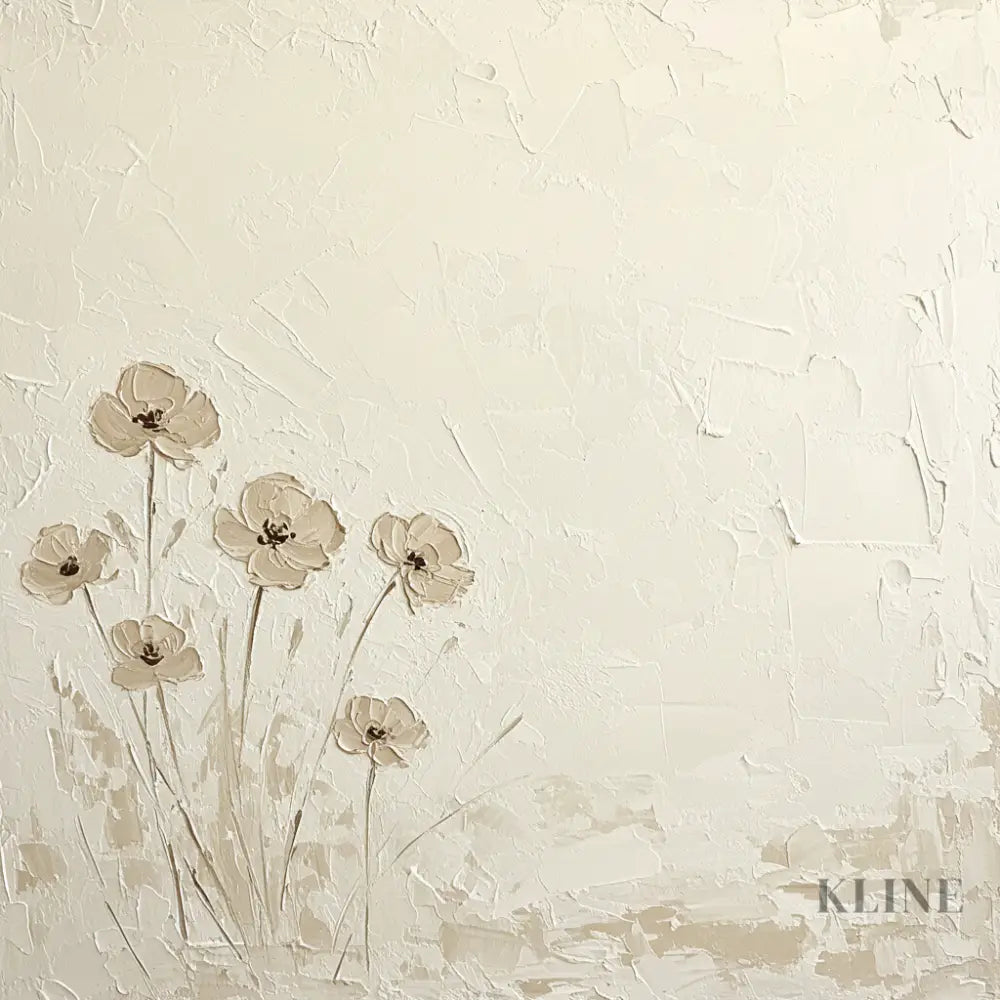 Quietude in Bloom - Hand Painting