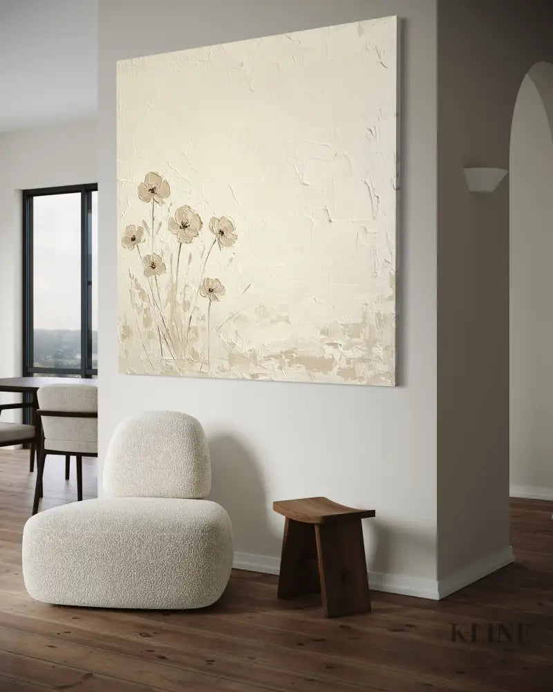Quietude in Bloom - Hand Painting