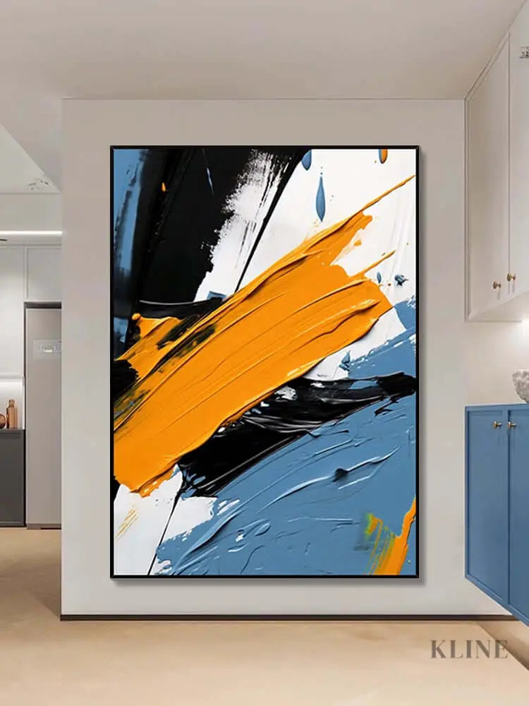 Rapids Textured Wall Art - Hand Painting