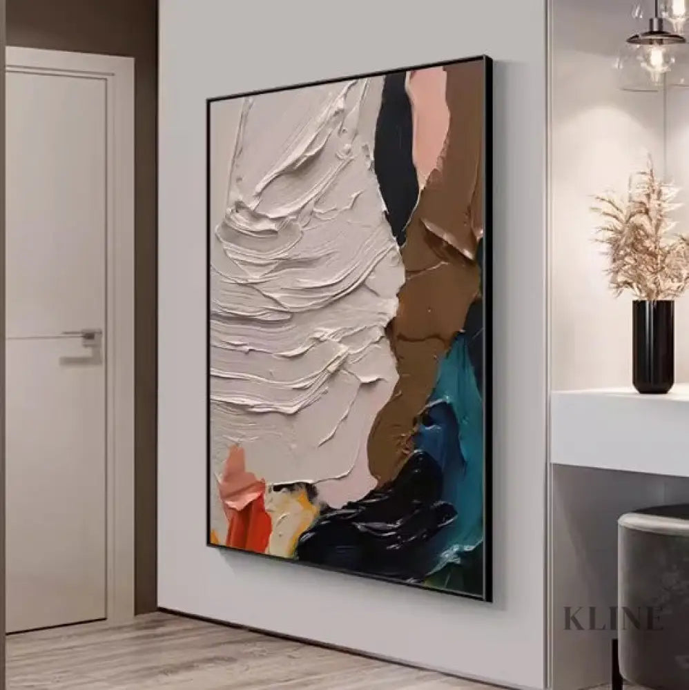 Rhythm of Contrast - Hand Painting