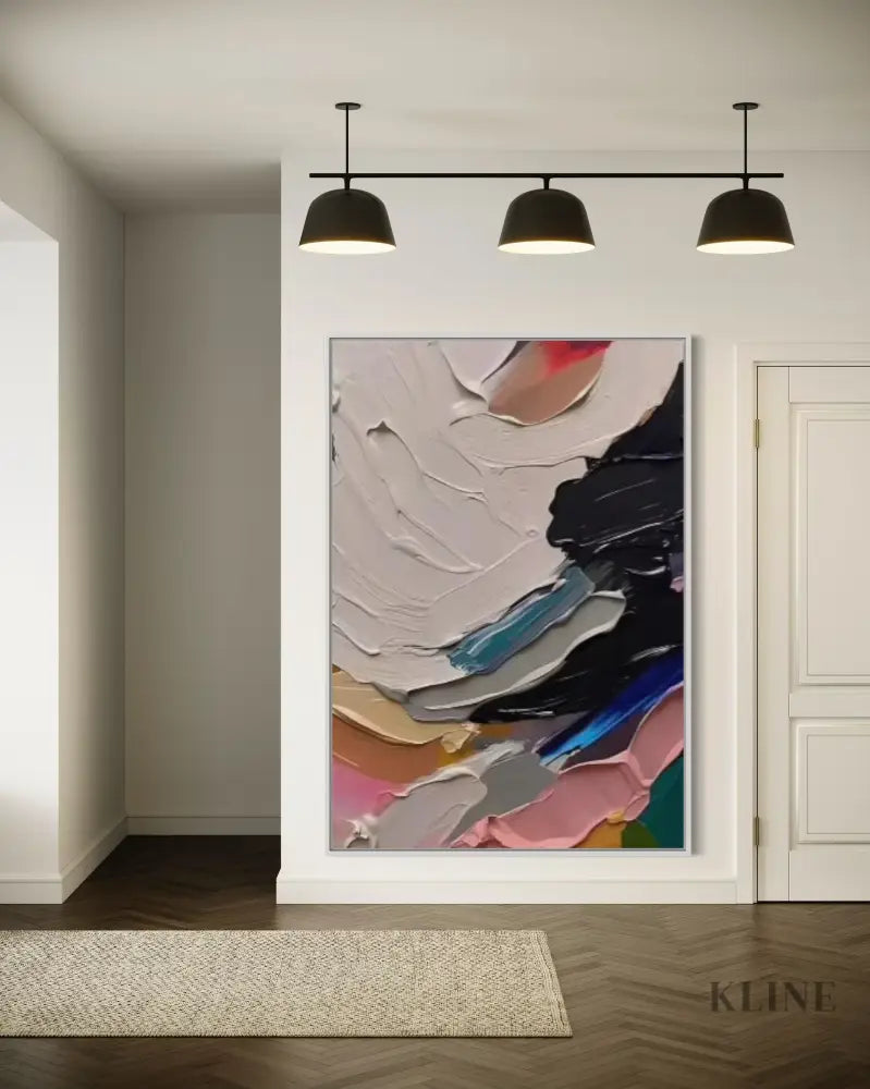 Rhythm of Contrast - Hand Painting
