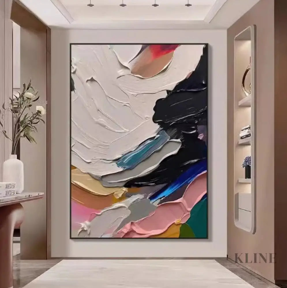Rhythm of Contrast - Hand Painting