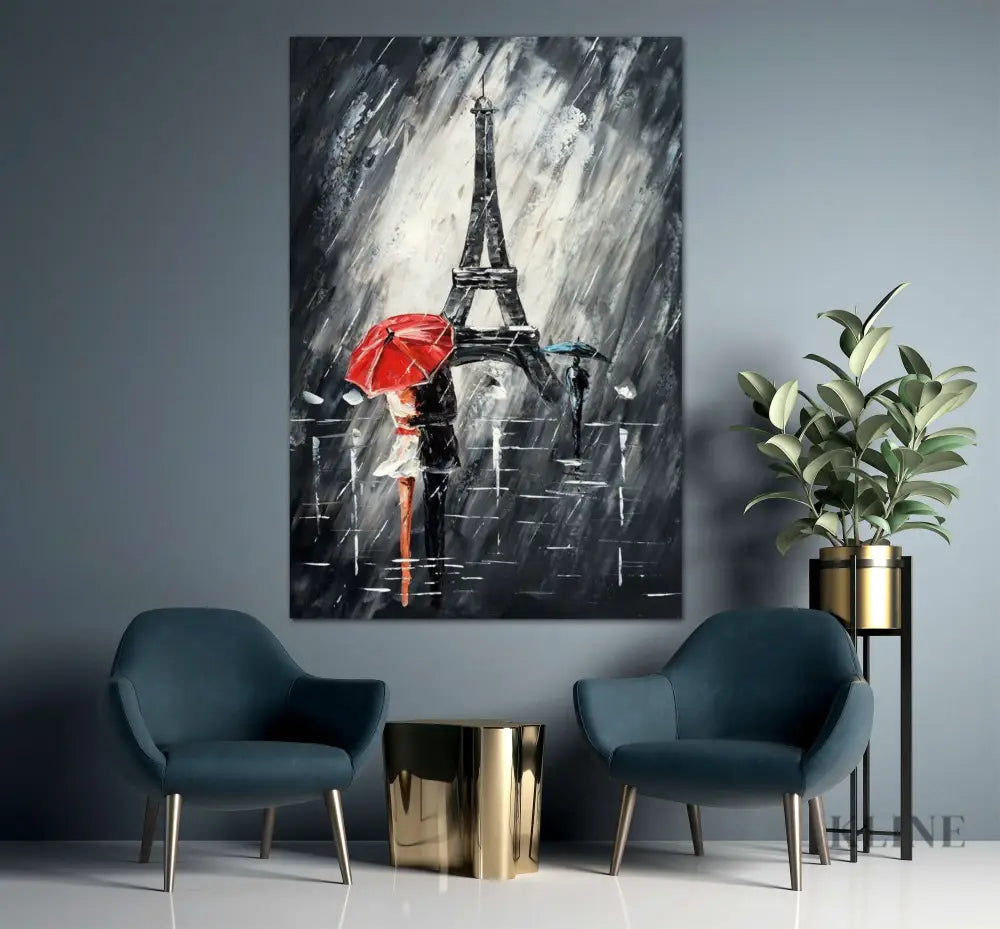 Romance In Paris - Hand Painting