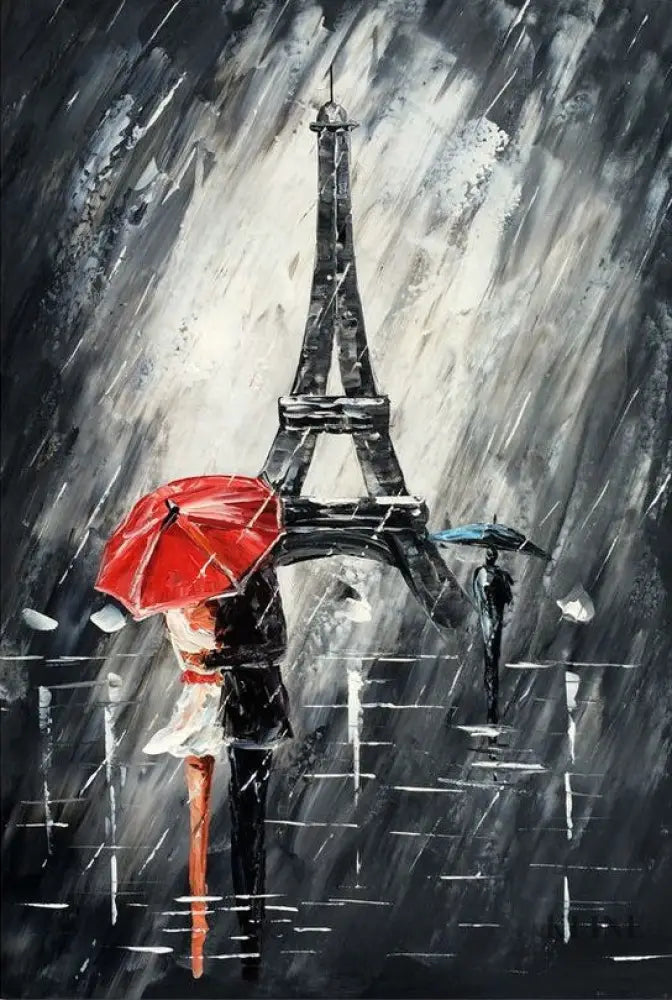 Romance In Paris - Hand Painting