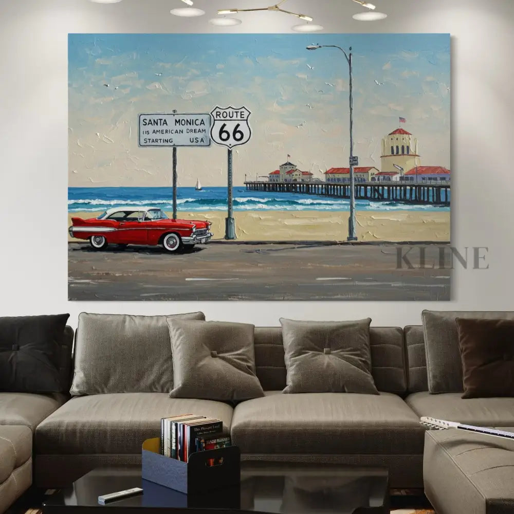 Route 66 Reverie - Hand Painting