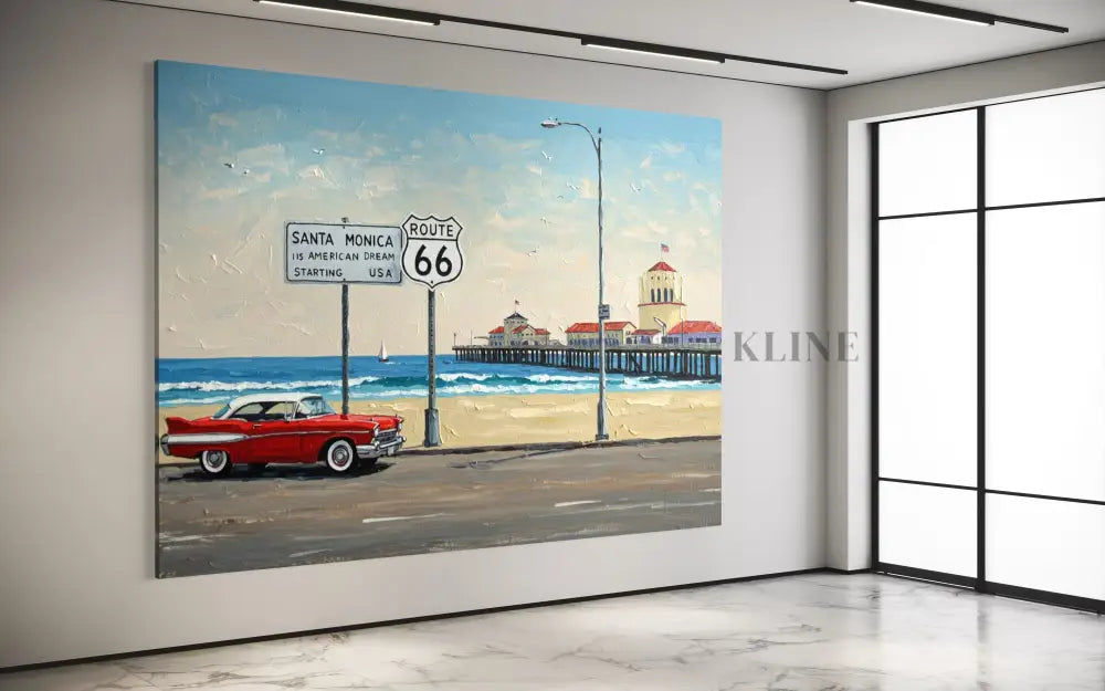 Route 66 Reverie - Hand Painting