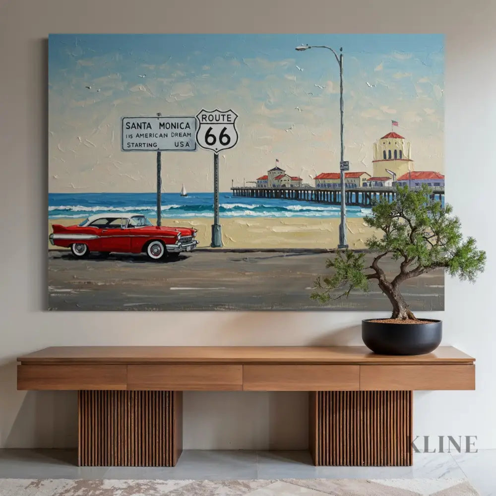 Route 66 Reverie - Hand Painting