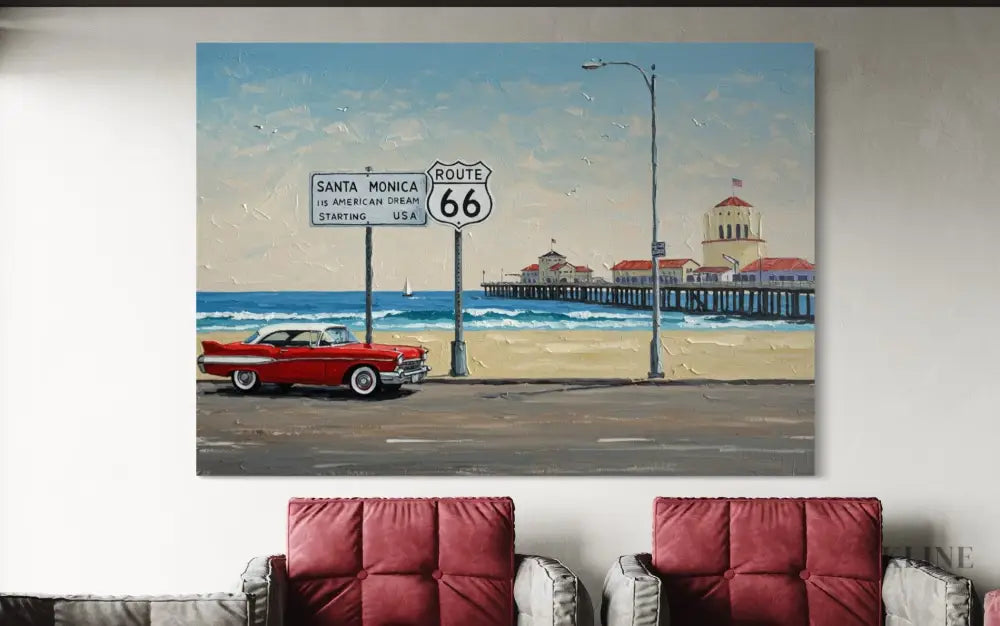 Route 66 Reverie - Hand Painting