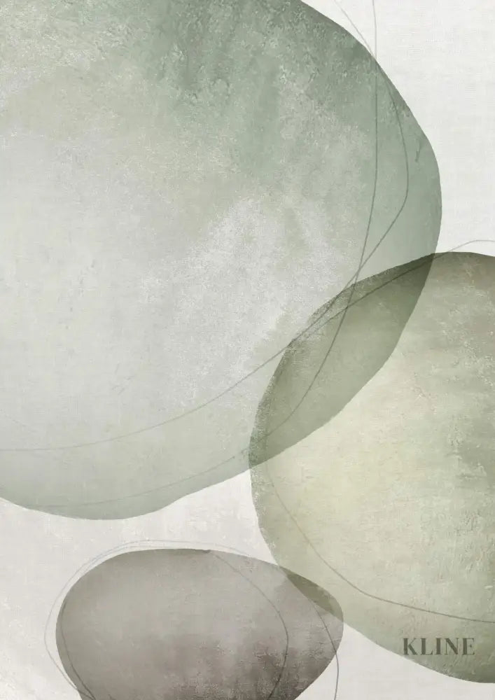 Sage Green Circles - Hand Painting