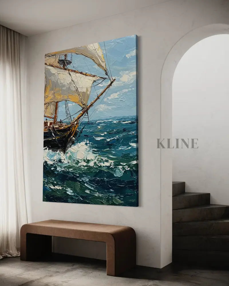 Sailing the Swell - Hand Painting