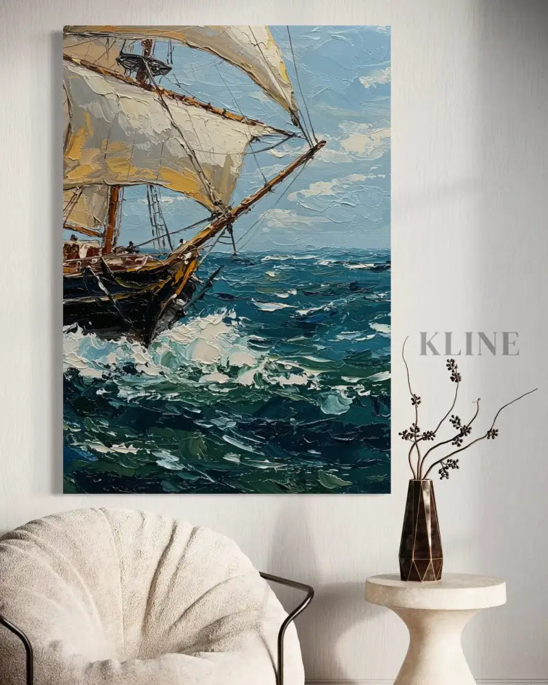 Sailing the Swell - Hand Painting