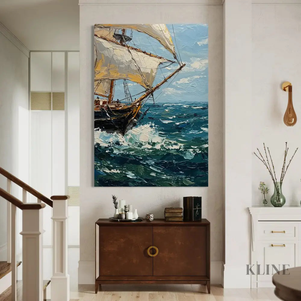 Sailing the Swell - Hand Painting